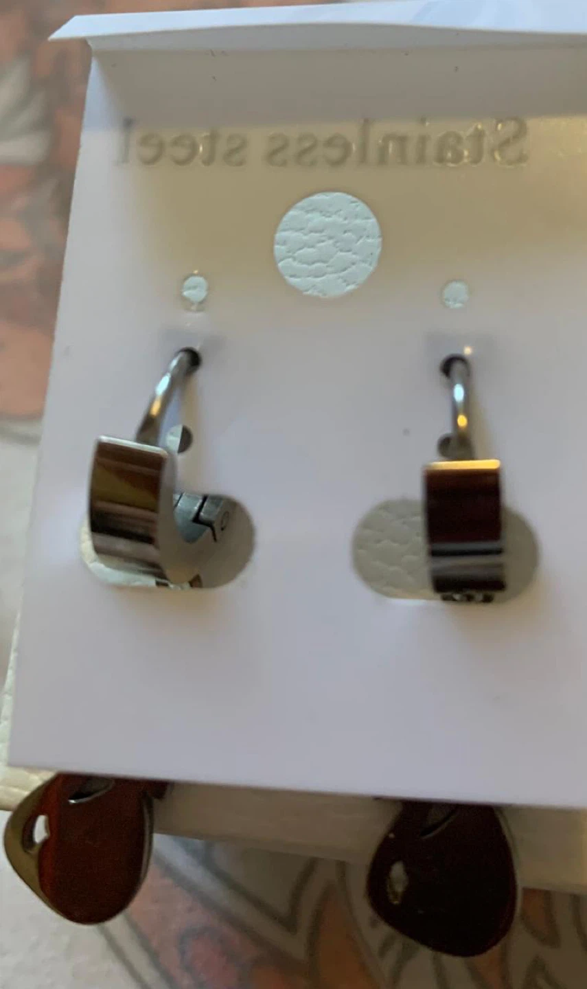 Stainless Steel Cat Dangle Earrings - New - photo 3