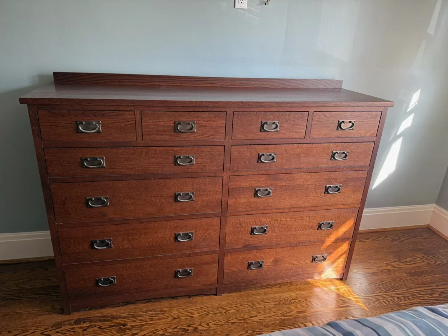 Villagois Mission Wood Dresser and Nightstand Set image indicator(2)