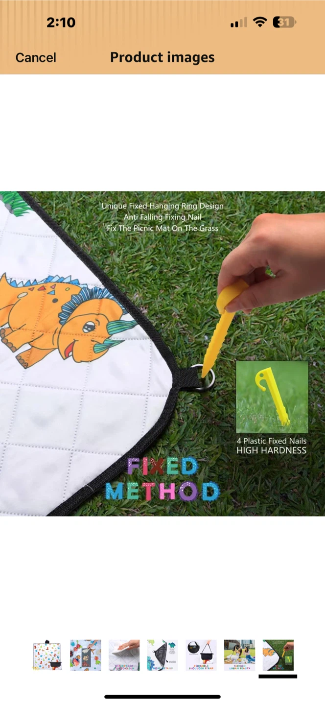 Dinosaur Print Picnic Blanket - photo 5