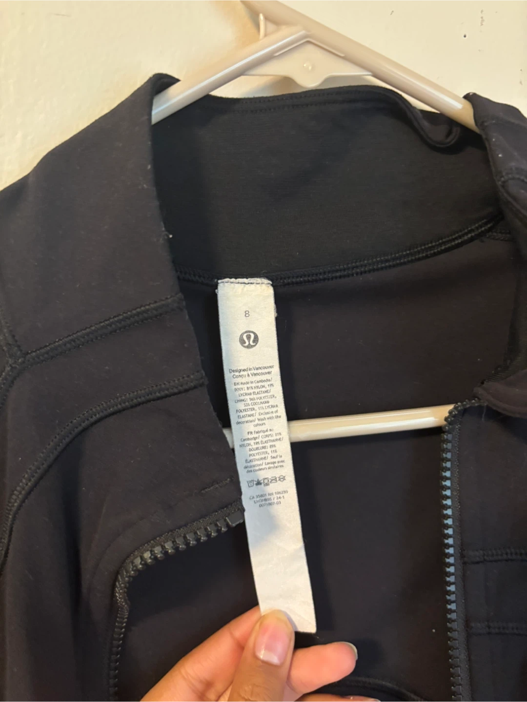 Lululemon Define Jacket Black Size 8 - photo 2