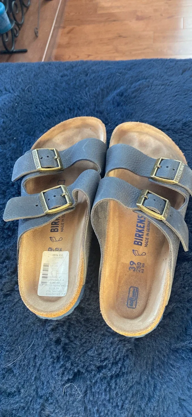 Birkenstock Arizona Leather Sandals Size 39 (US 8) image indicator(3)