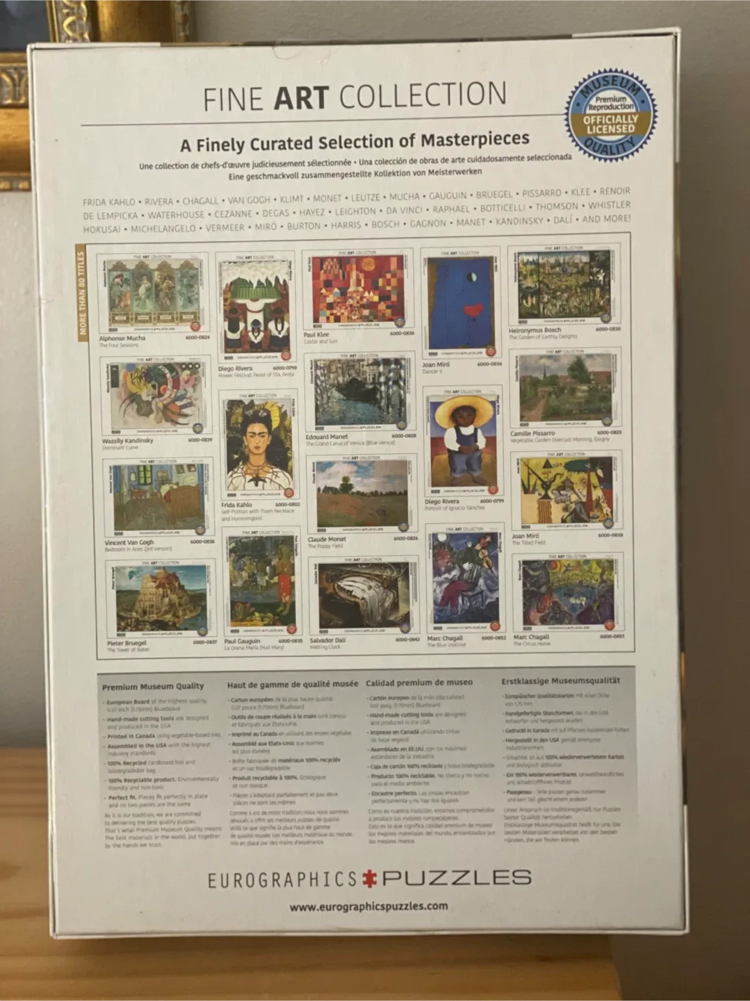 NEW Mona Lisa 1000 Piece Puzzle image indicator(2)