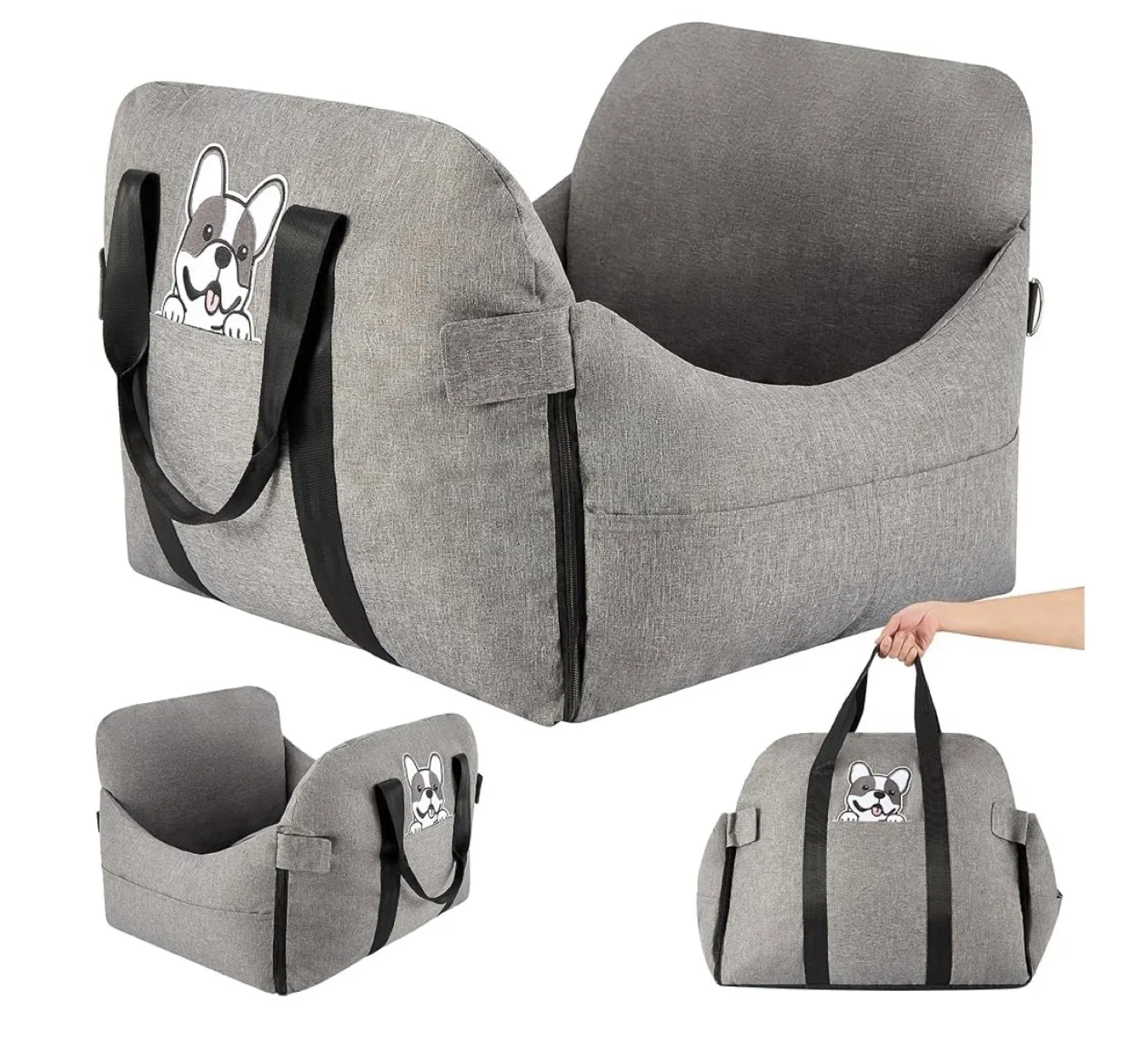 Dog Car Seat Carrier, Gray image indicator(2)