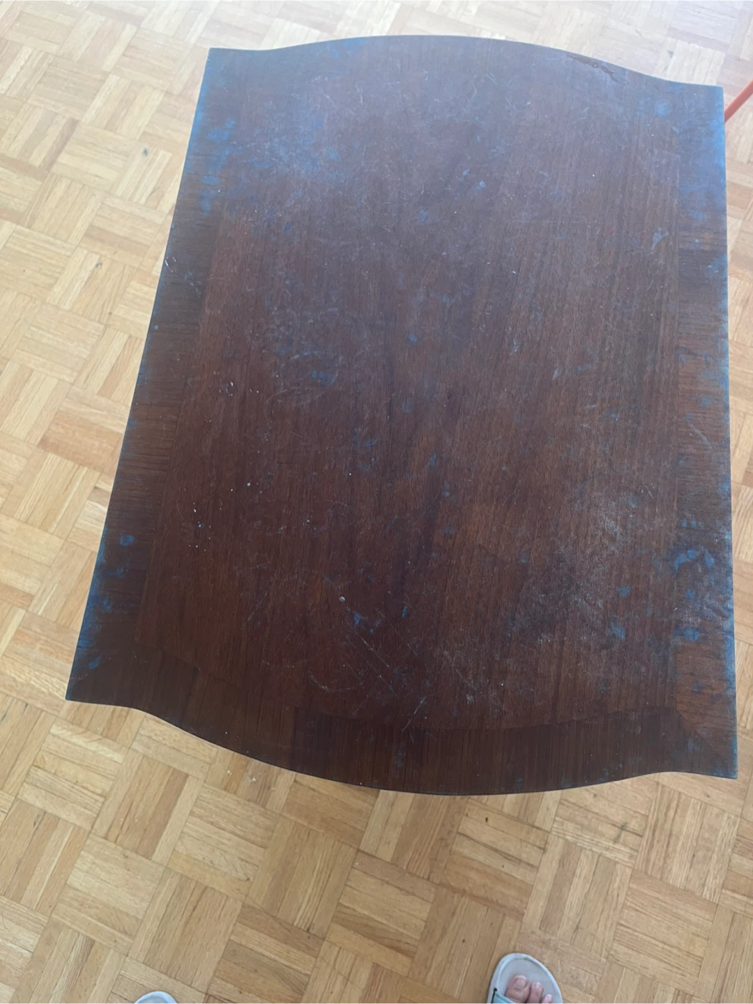 Vintage Brown Wood coffee Table - photo 2