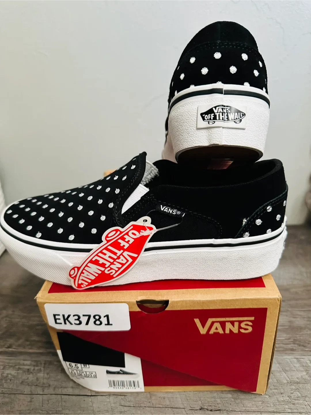 New Vans Slip-On Platform Polka Dot -New thumbnail