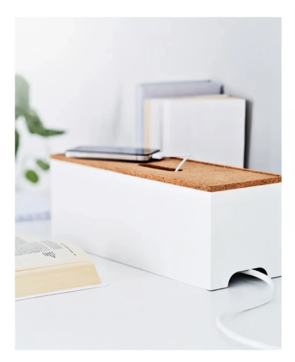 Cable Management Box with Cork Lid image indicator(7)