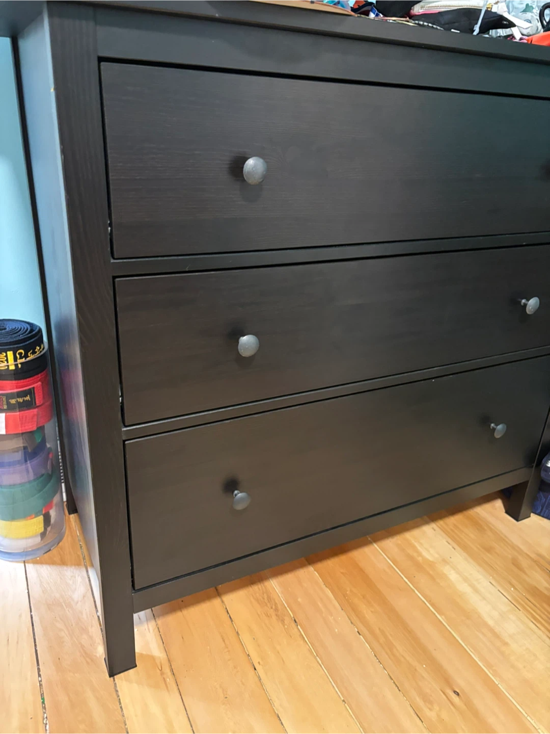 IKEA Hemnes 3-Drawer Chest - Black/Brown - photo 2