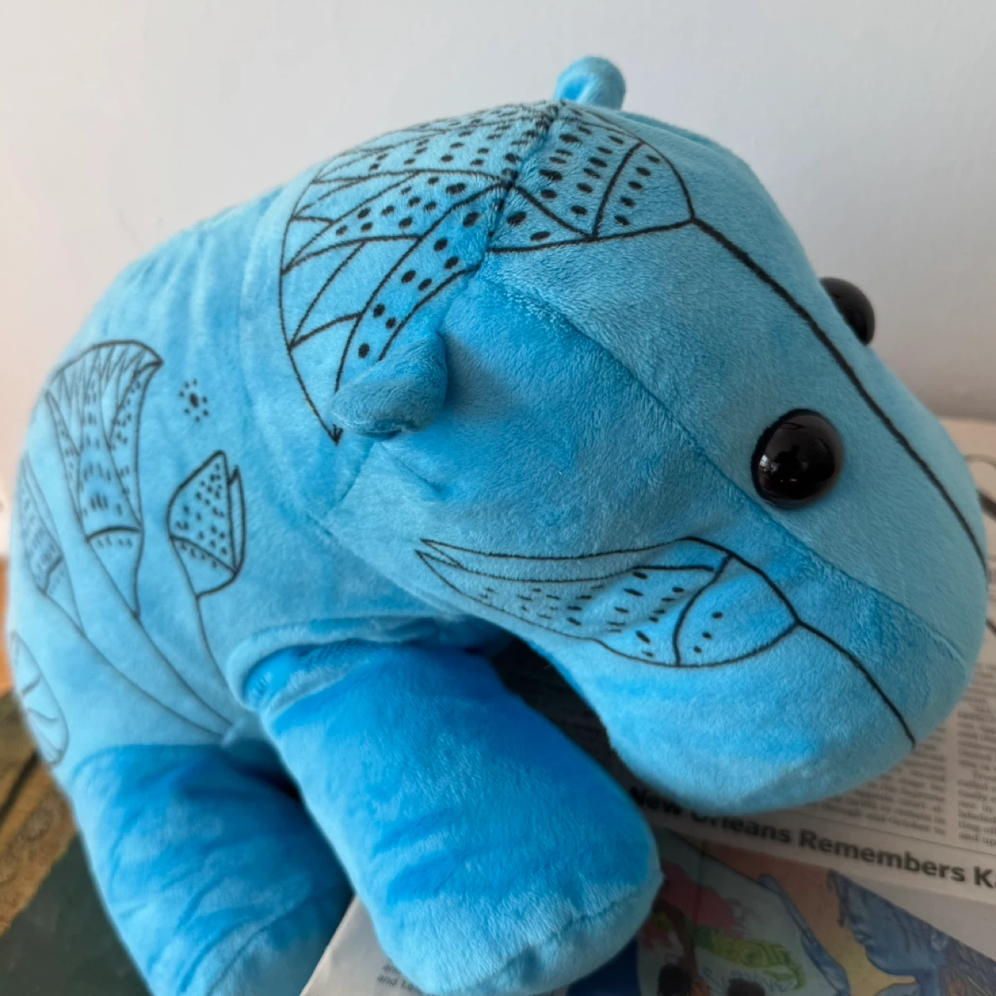 The Met Blue Hippo “William” Stuffed Animal - photo 3