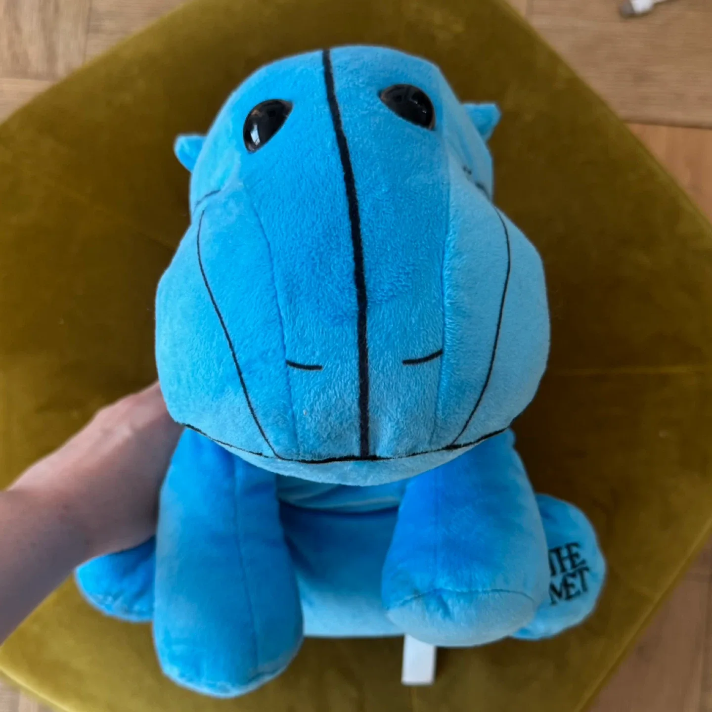 The Met Blue Hippo “William” Stuffed Animal thumbnail