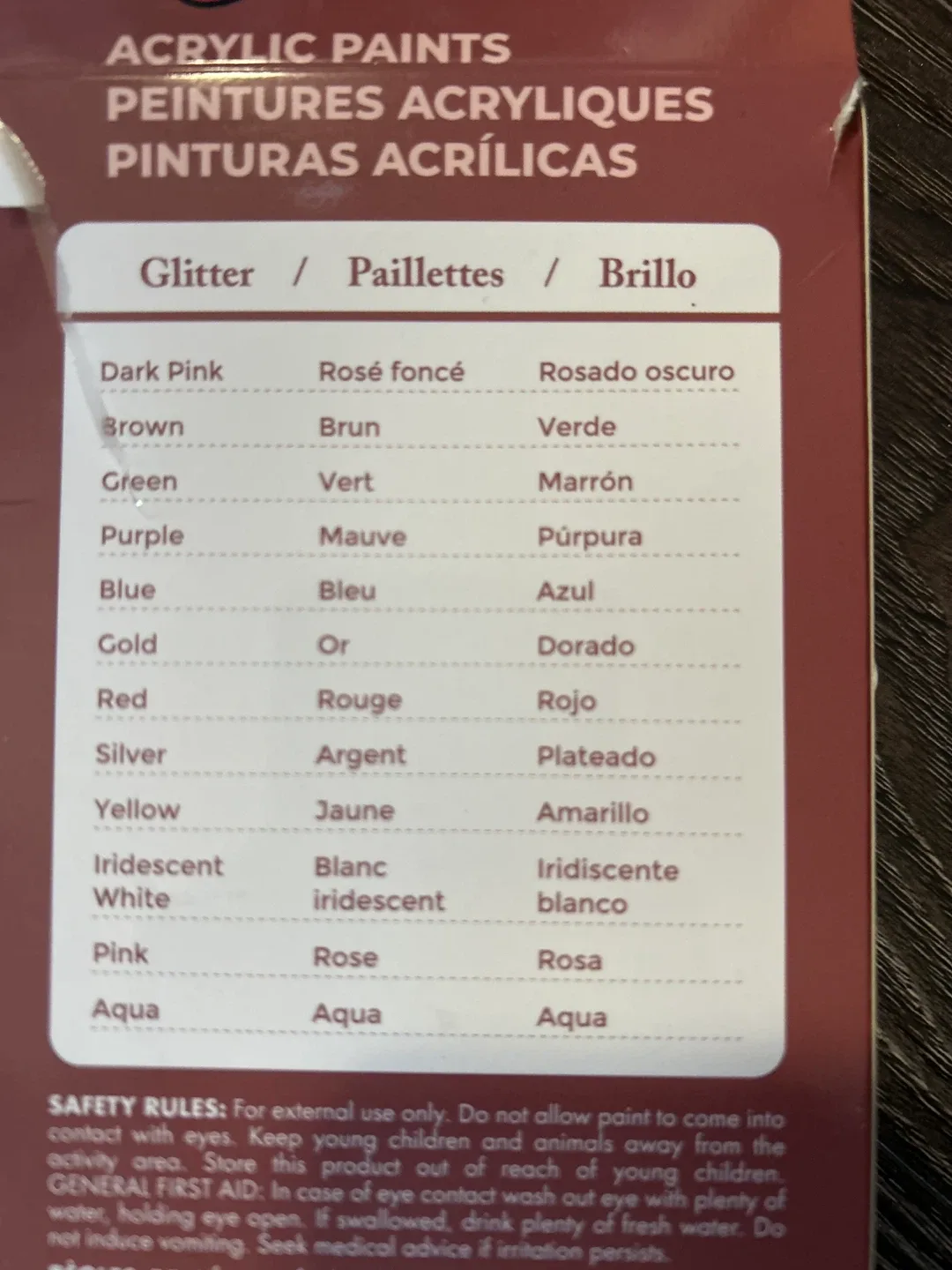 Artist's Loft Glitter Acrylic Paint Set - 12 Colours image indicator(3)