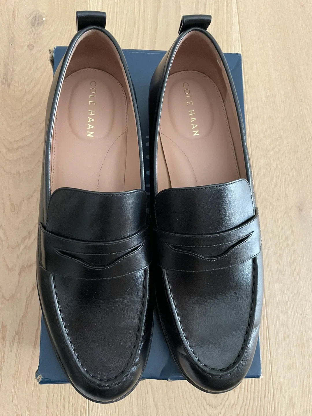 Cole Haan Stassi Penny Loafer, Black Leather, Size 10.5 image indicator(2)