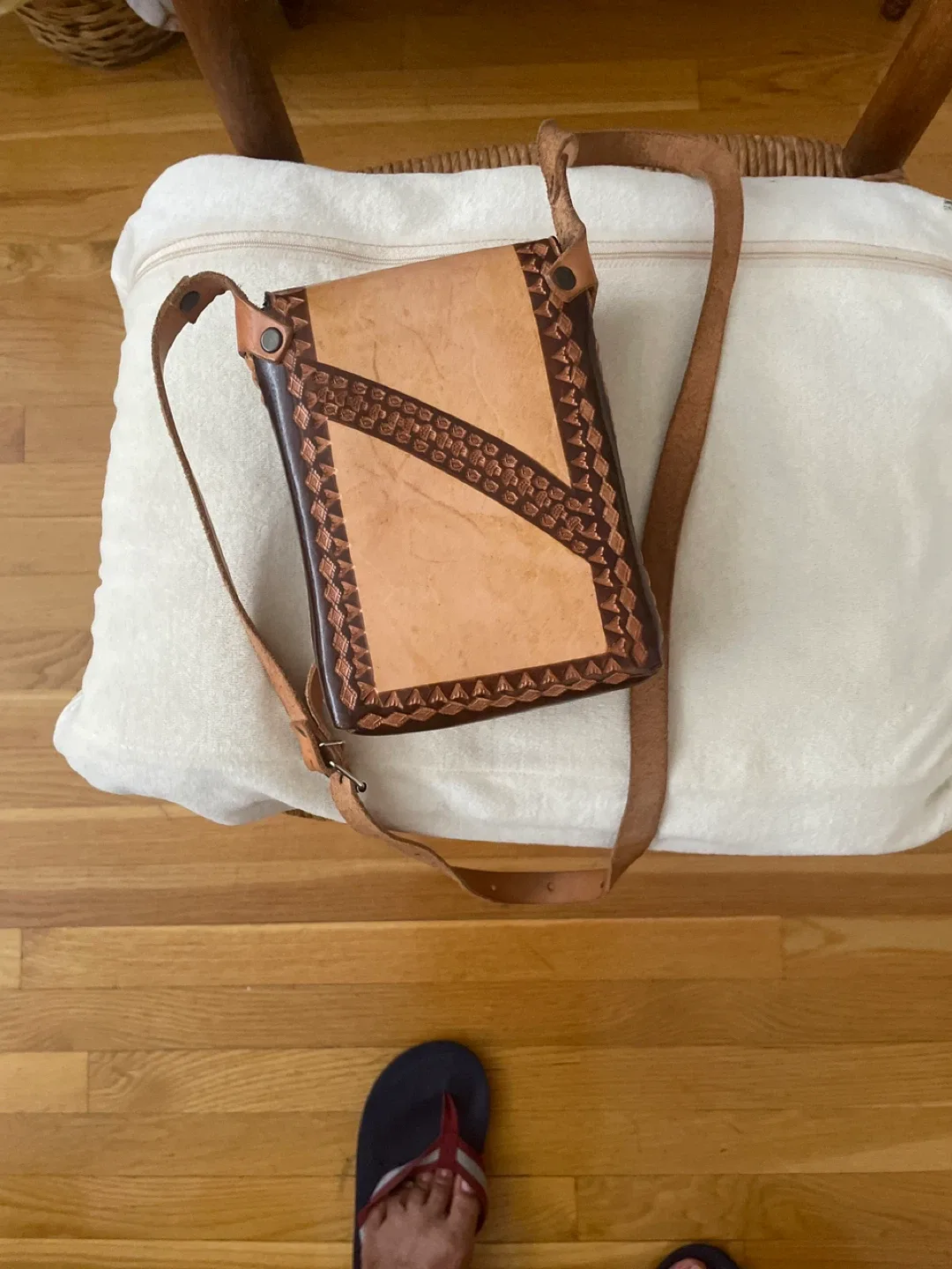 Leather Crossbody Bag 🧡 image indicator(2)