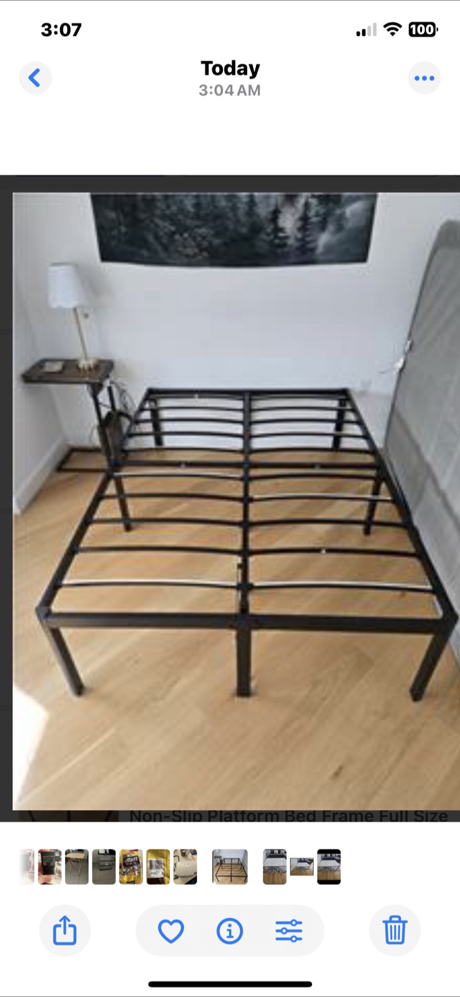 Full Size Non-Slip Platform Bed Frame