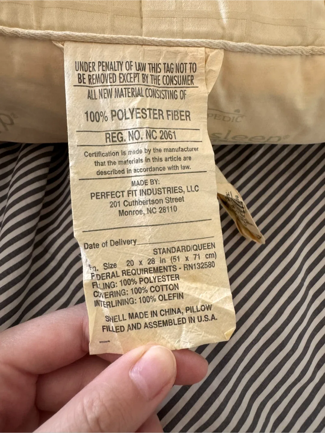 🧡2 Therapedic Puresleep Advanced Pillows Standard/Queen image indicator(3)