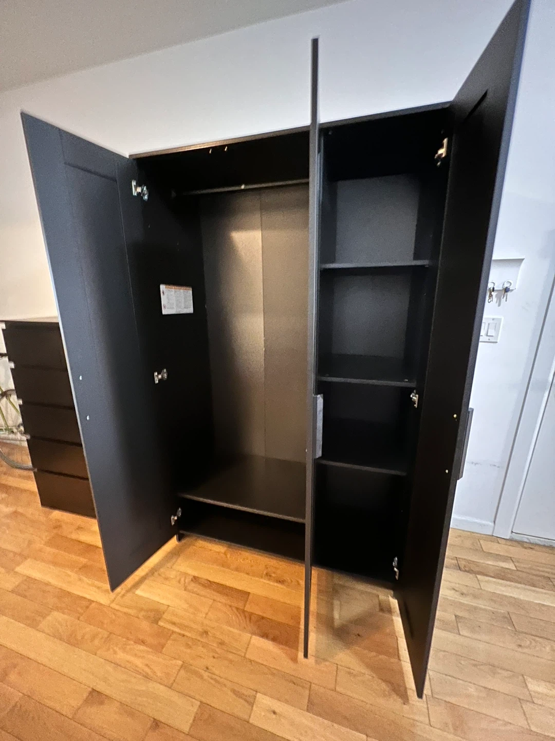 IKEA PAX Wardrobe with Mirror Doors - photo 4