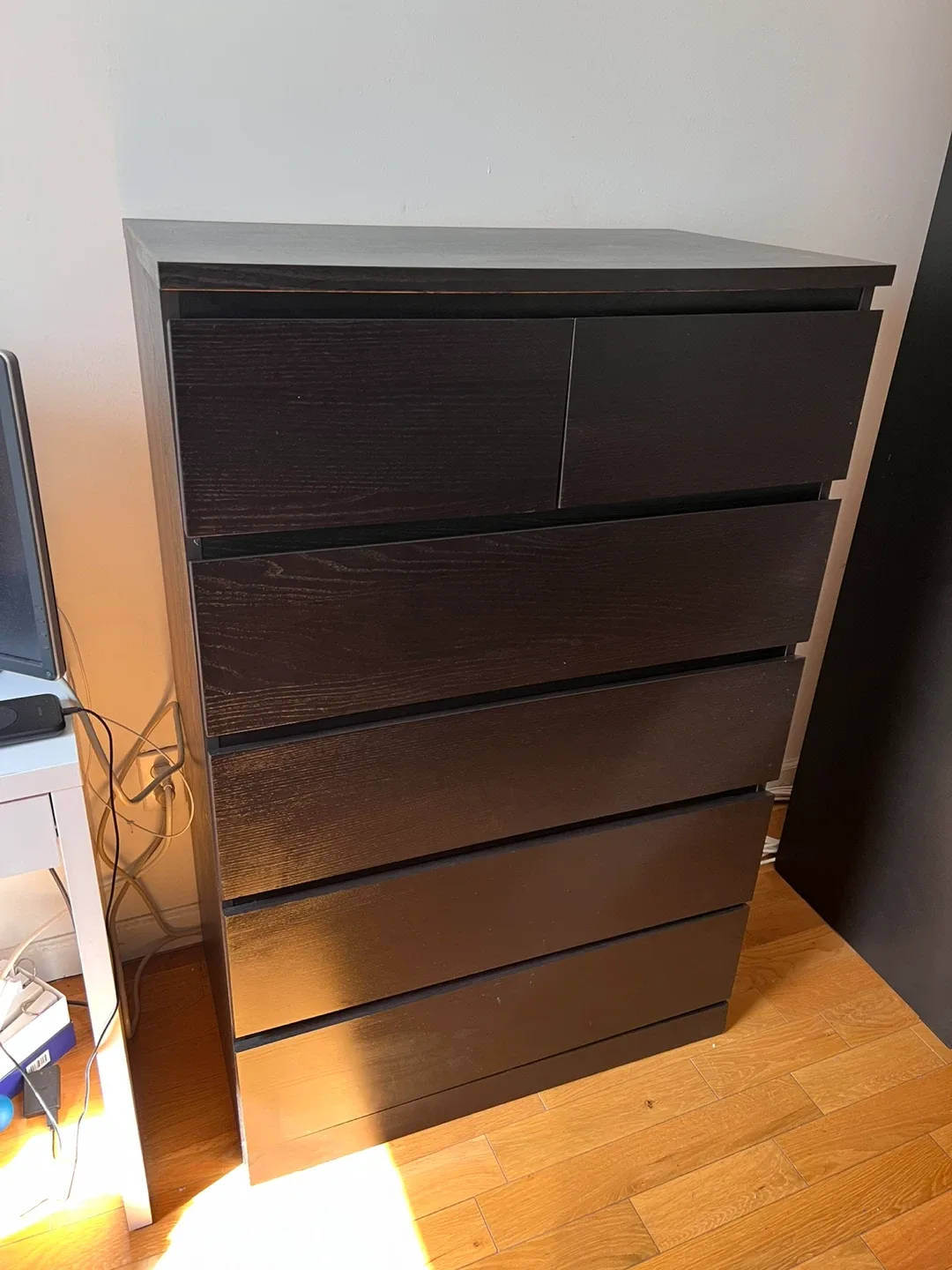 Ikea Hemnes Black-Brown Dresser image indicator(2)