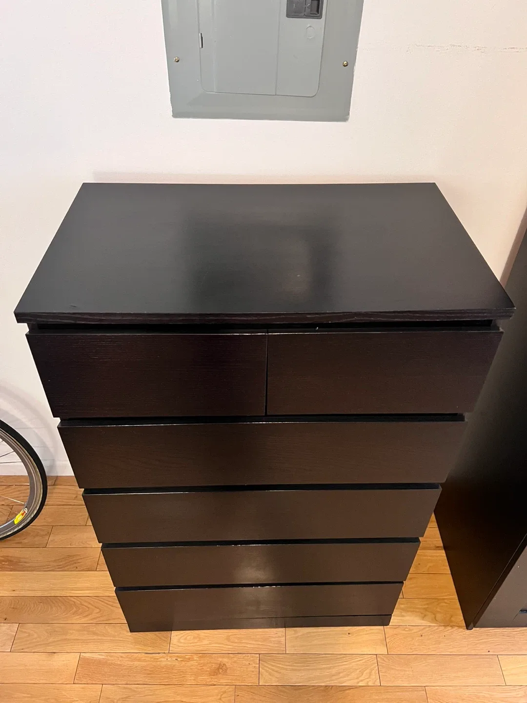 Ikea Hemnes Black-Brown Dresser image indicator(3)