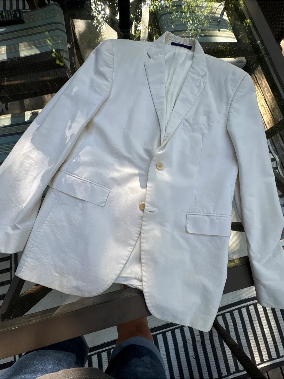 Hickey Freeman White Blazer thumbnail