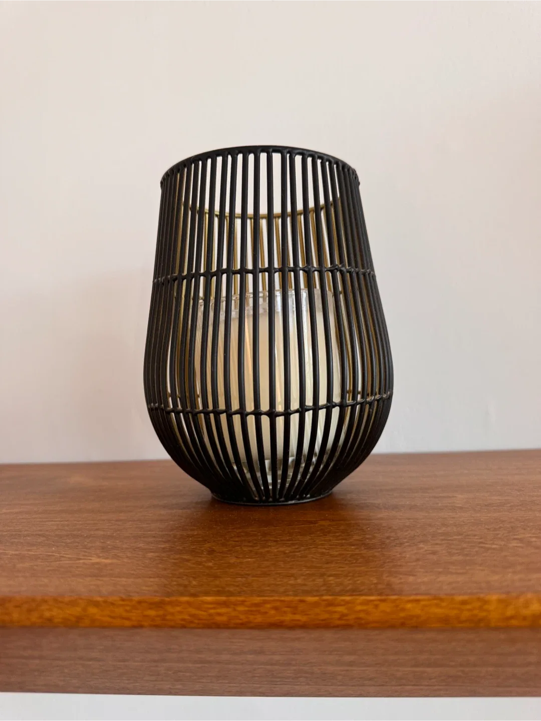 Crate & Barrel Kent Wire Hurricane Candle Holder thumbnail