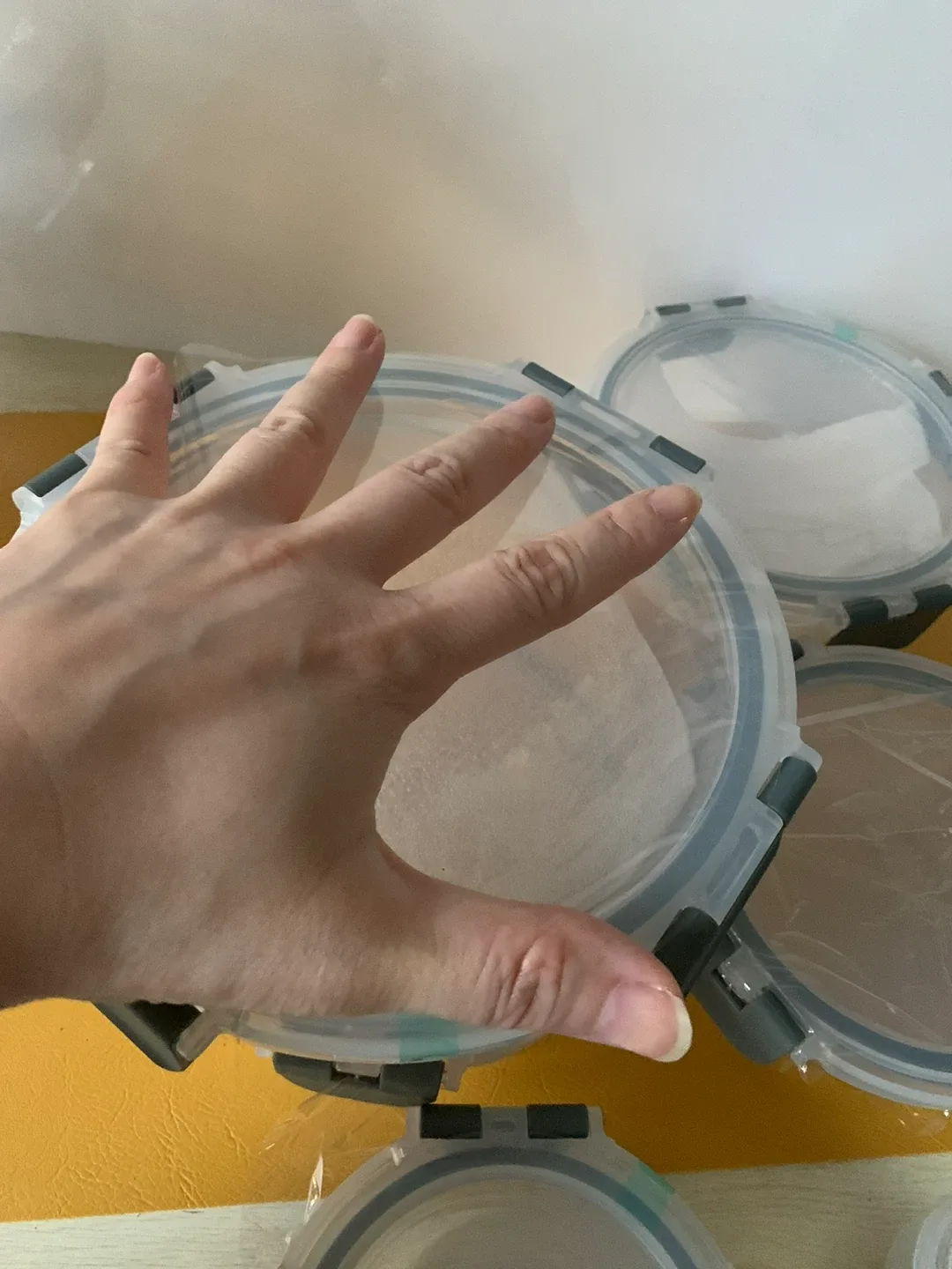 4pack x GLASS food storage containers! DURABLE! Leakproof!! image indicator(7)