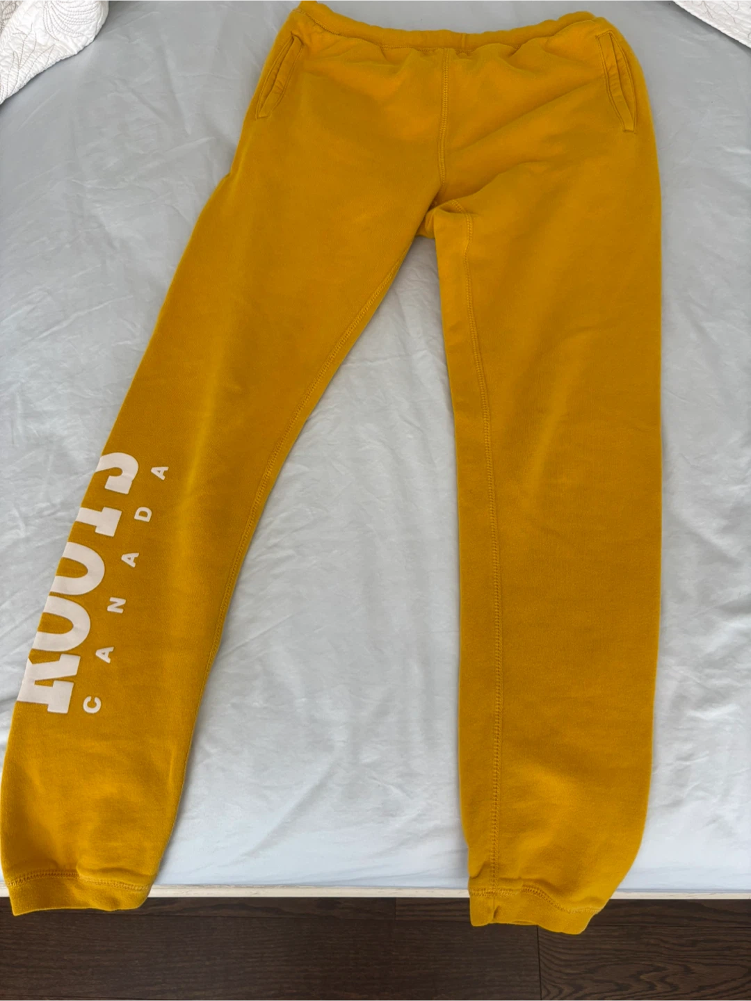 Roots Canada Yellow Sweatpants