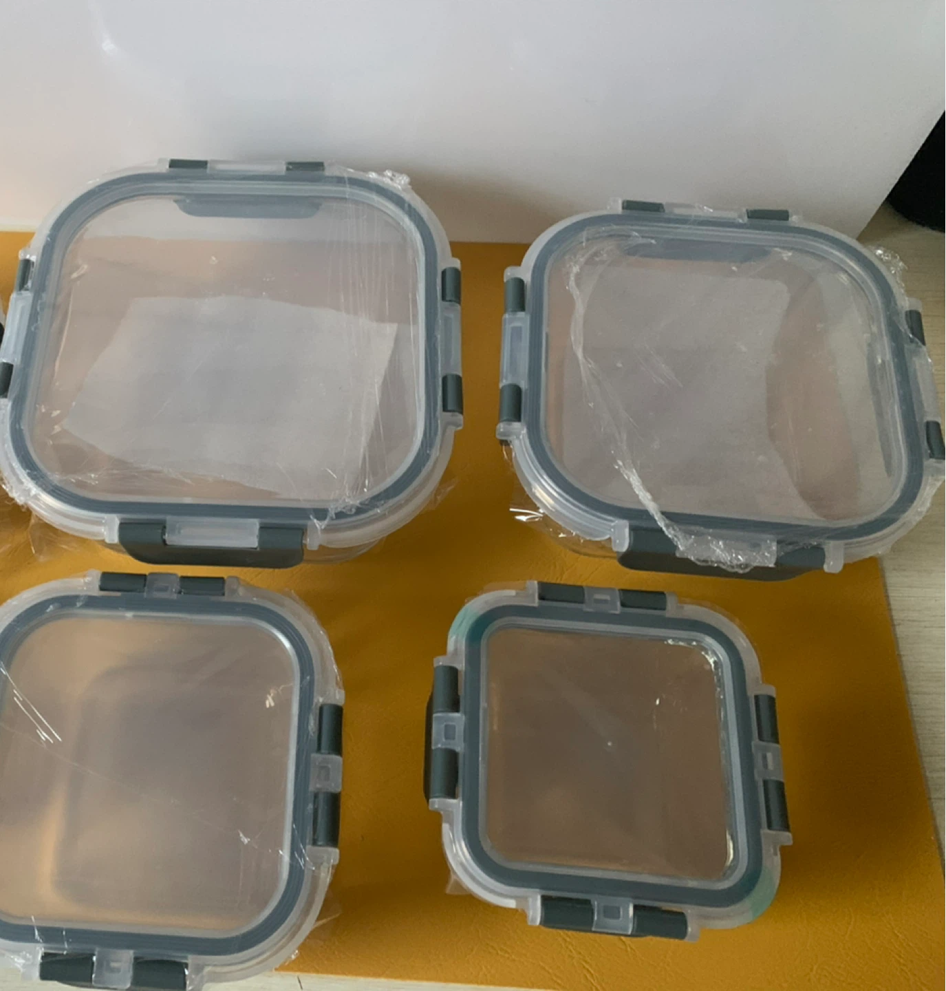 4pack x GLASS food storage containers! DURABLE! Leakproof!! - photo 3