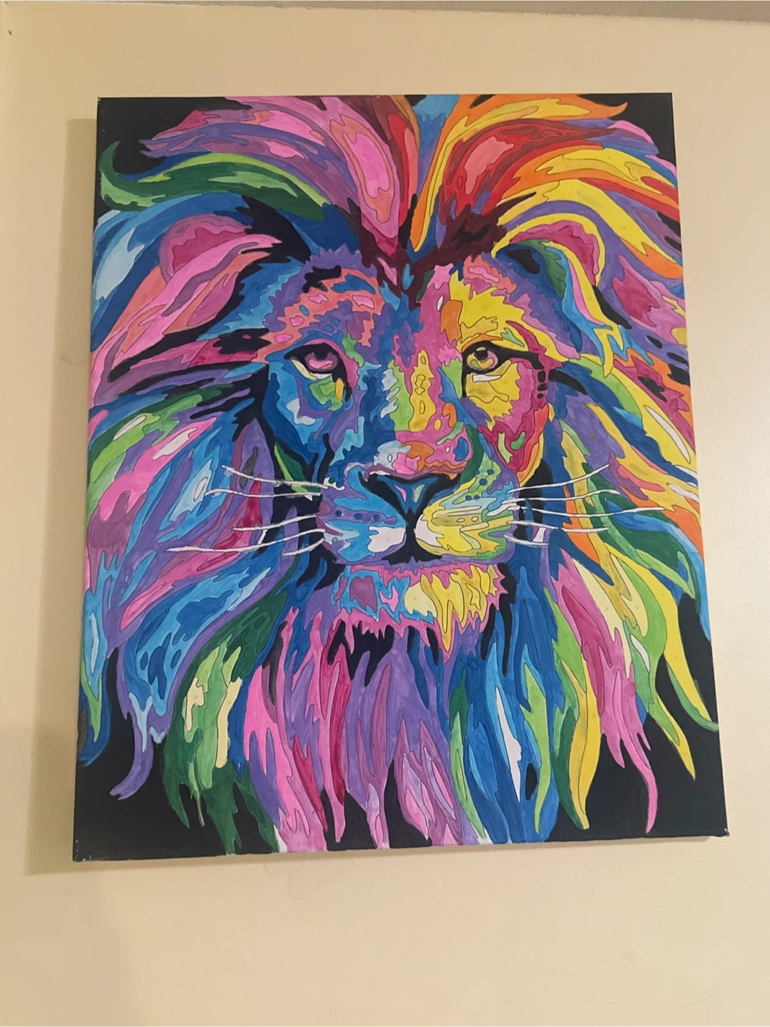 Lion painting