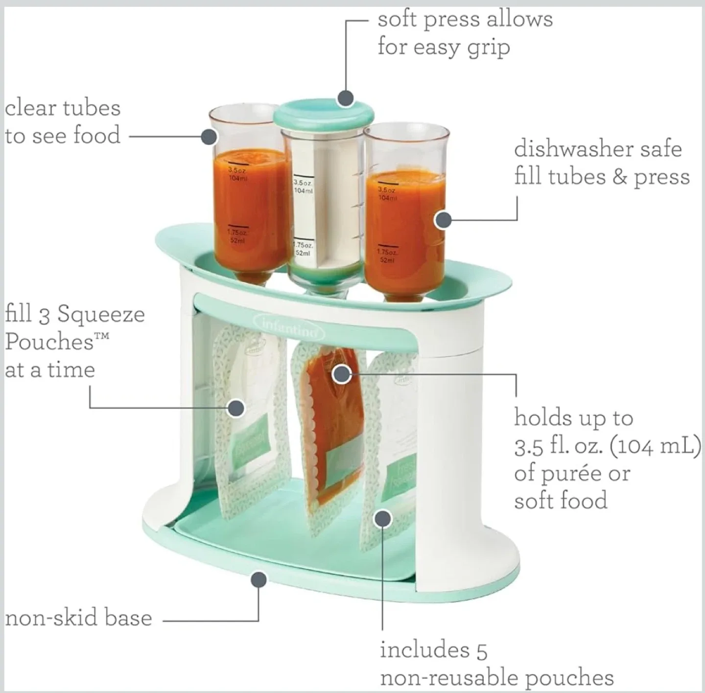 Infantino Squeeze Station Baby Food Maker image indicator(3)