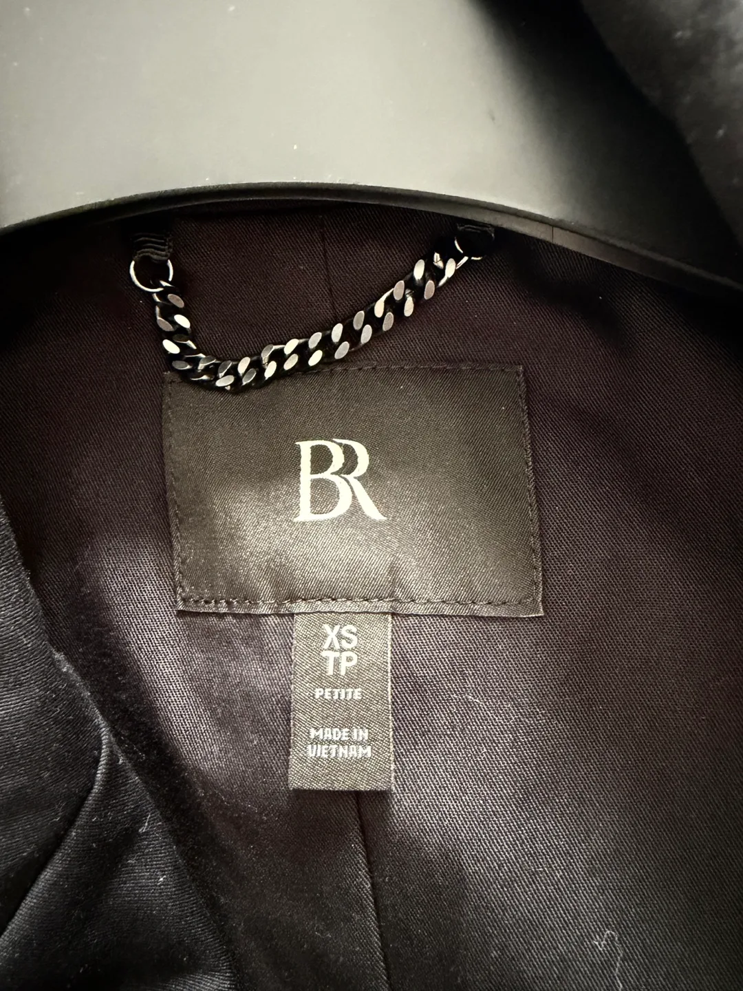 Banana Republic Black Trench Coat - XS Petite image indicator(5)