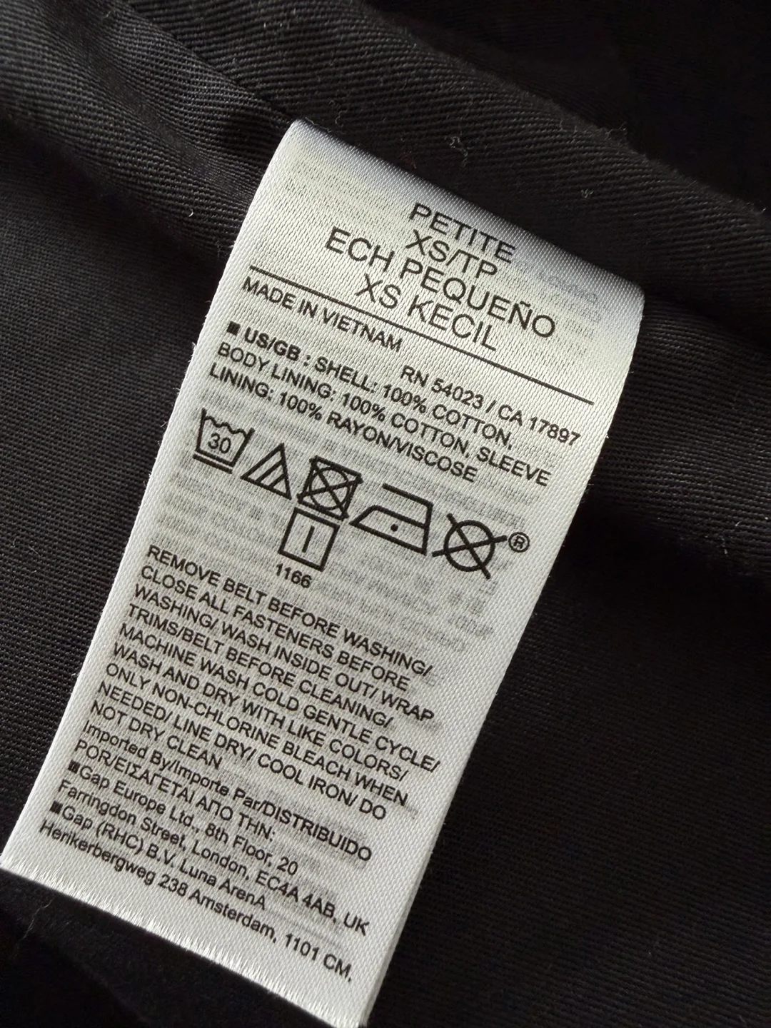 Banana Republic Black Trench Coat - XS Petite image indicator(4)