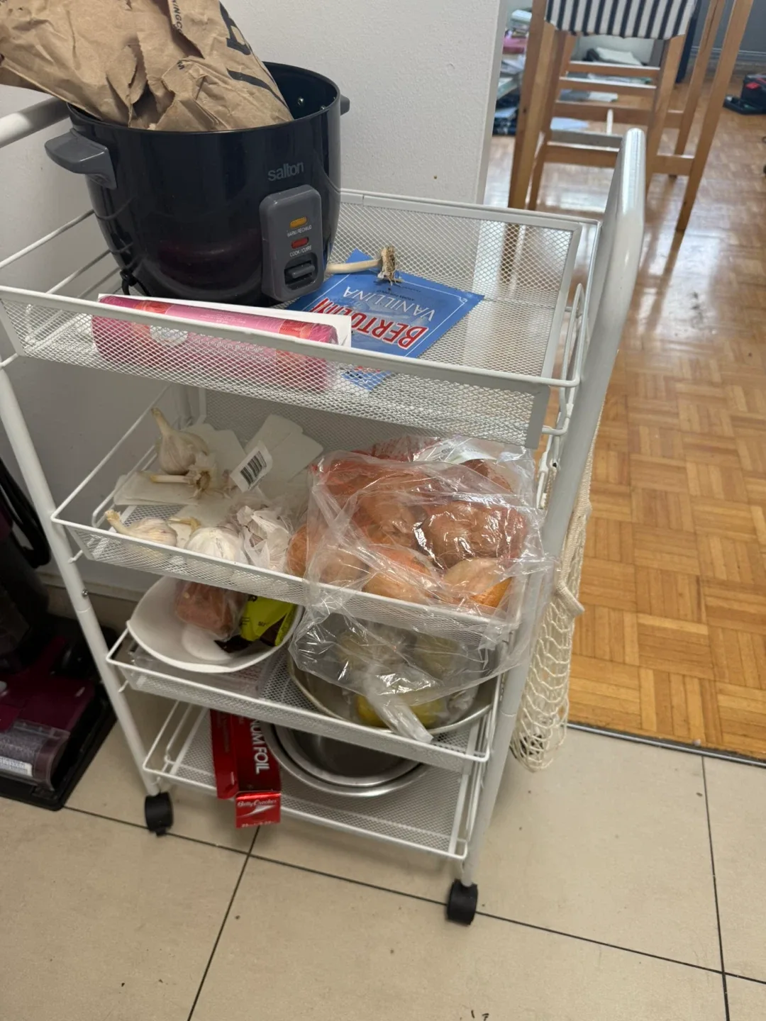 Rolling Utility Cart - White image indicator(2)