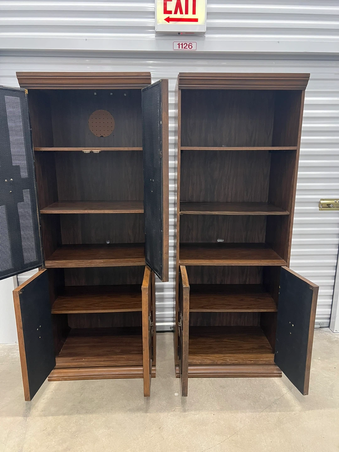 MCM Set of 2 Bookcases w/storage - photo 2