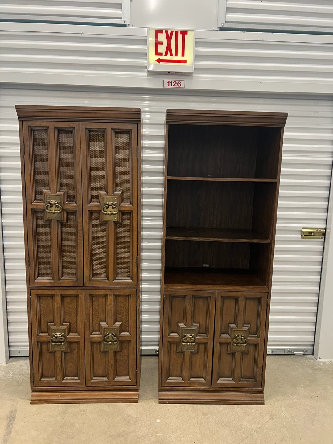 MCM Set of 2 Bookcases w/storage