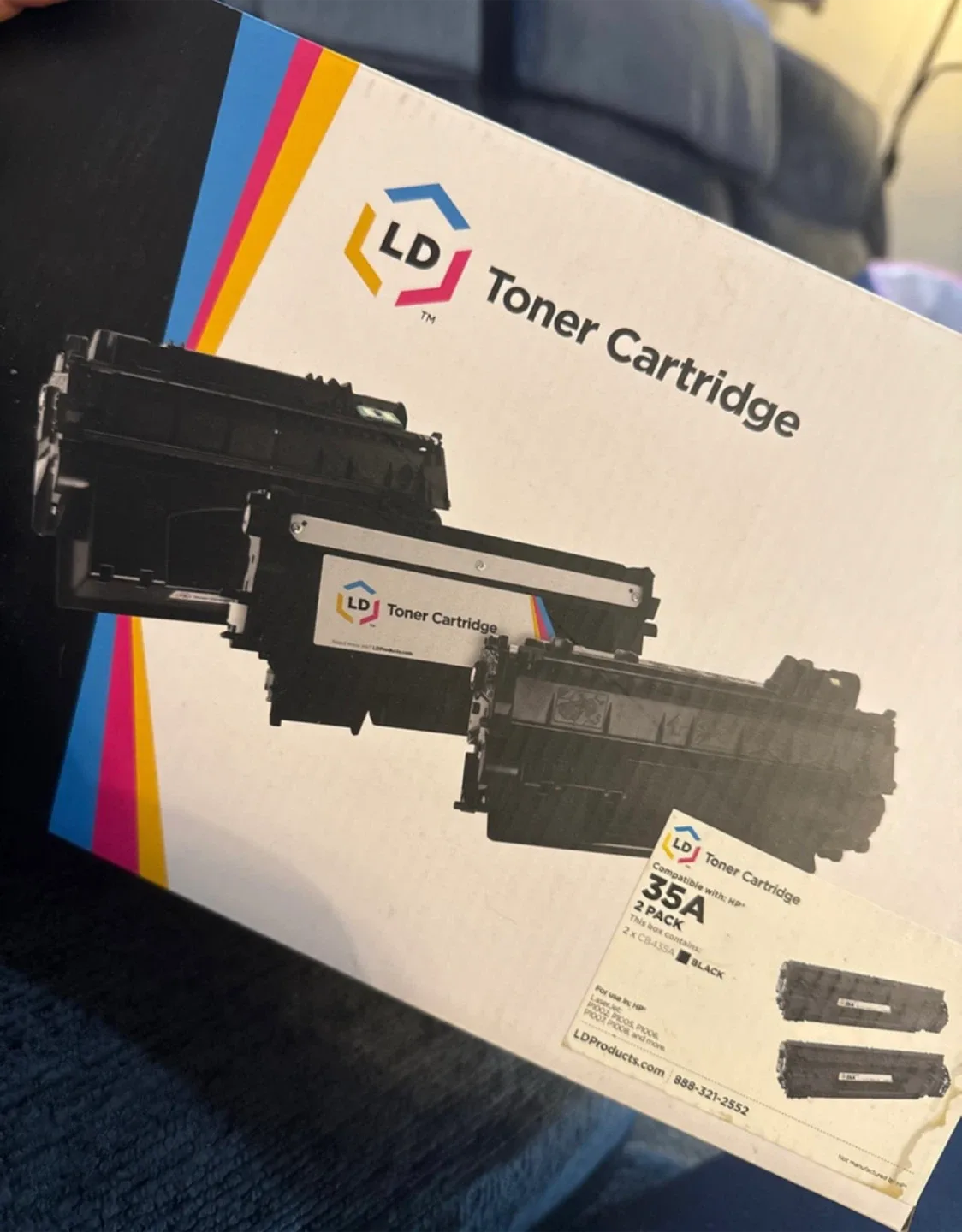 LD 35A Black Toner Cartridge (ONLY 1) compatible with HP