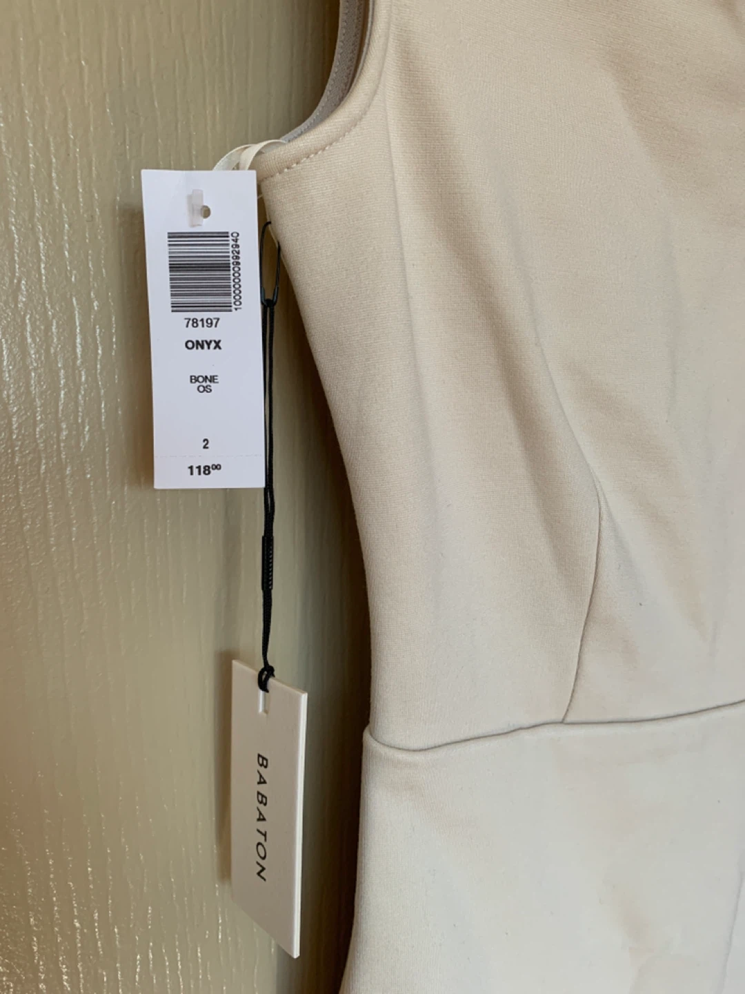 Babaton Onyx Dress - Size 2, Bone Colour