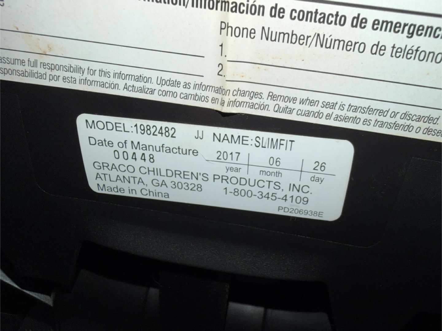 Graco Slimfit Car Seat - photo 2