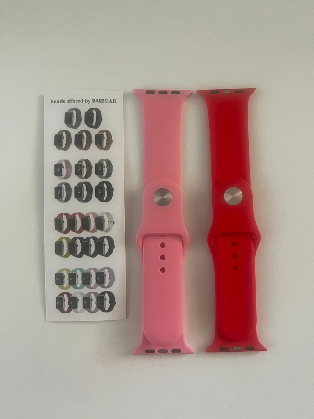BMBEAR Apple Watch Bands - Pink & Red