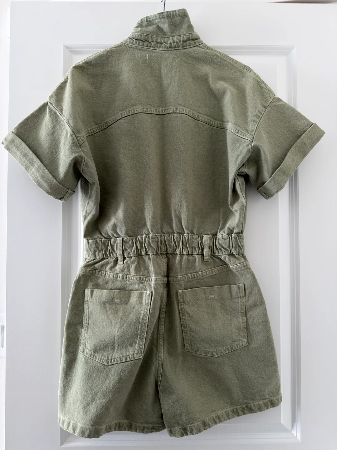 Zara Olive Green Olive Romper/Playsuit- Size Small image indicator(4)