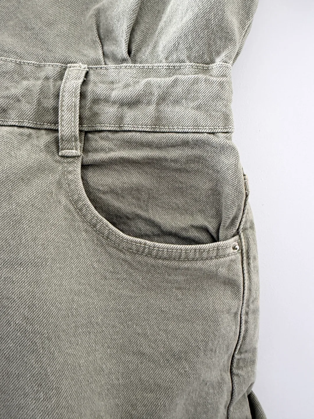 Zara Olive Green Olive Romper/Playsuit- Size Small image indicator(3)