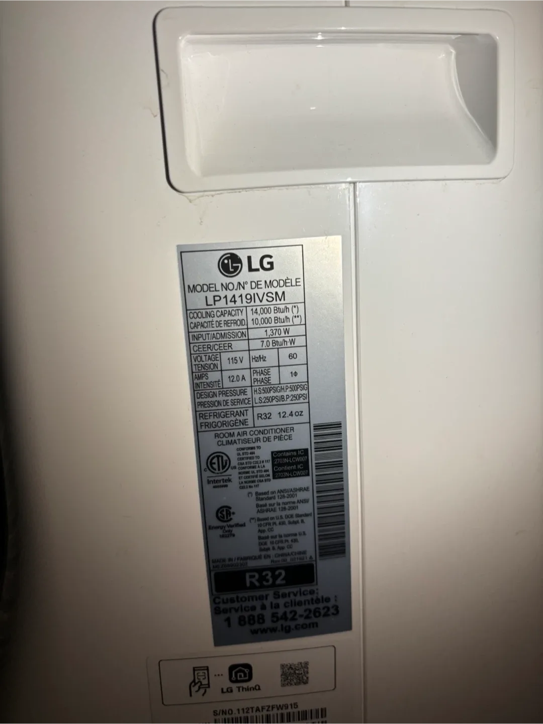 LG Portable Air Conditioner image indicator(3)