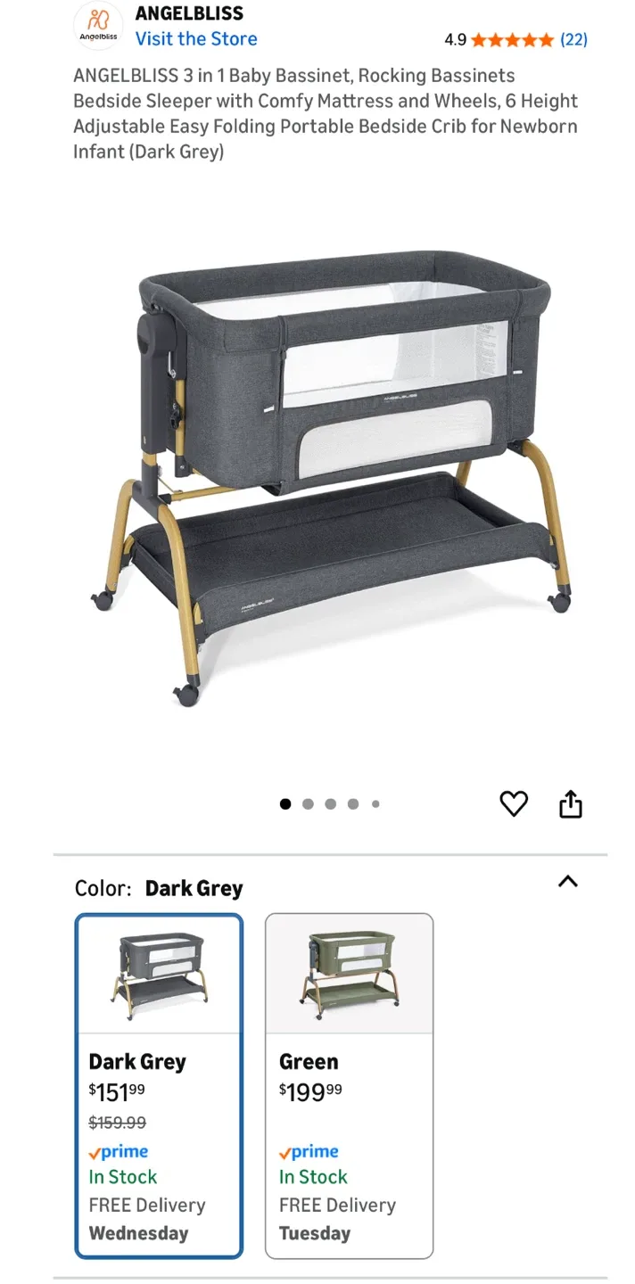 Angelbliss Baby Bassinet image indicator(6)