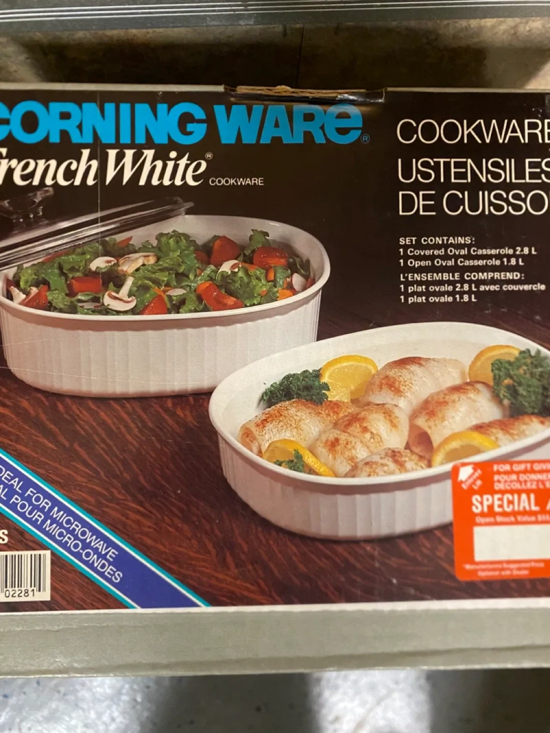 CorningWare French White Oval Casserole Set thumbnail