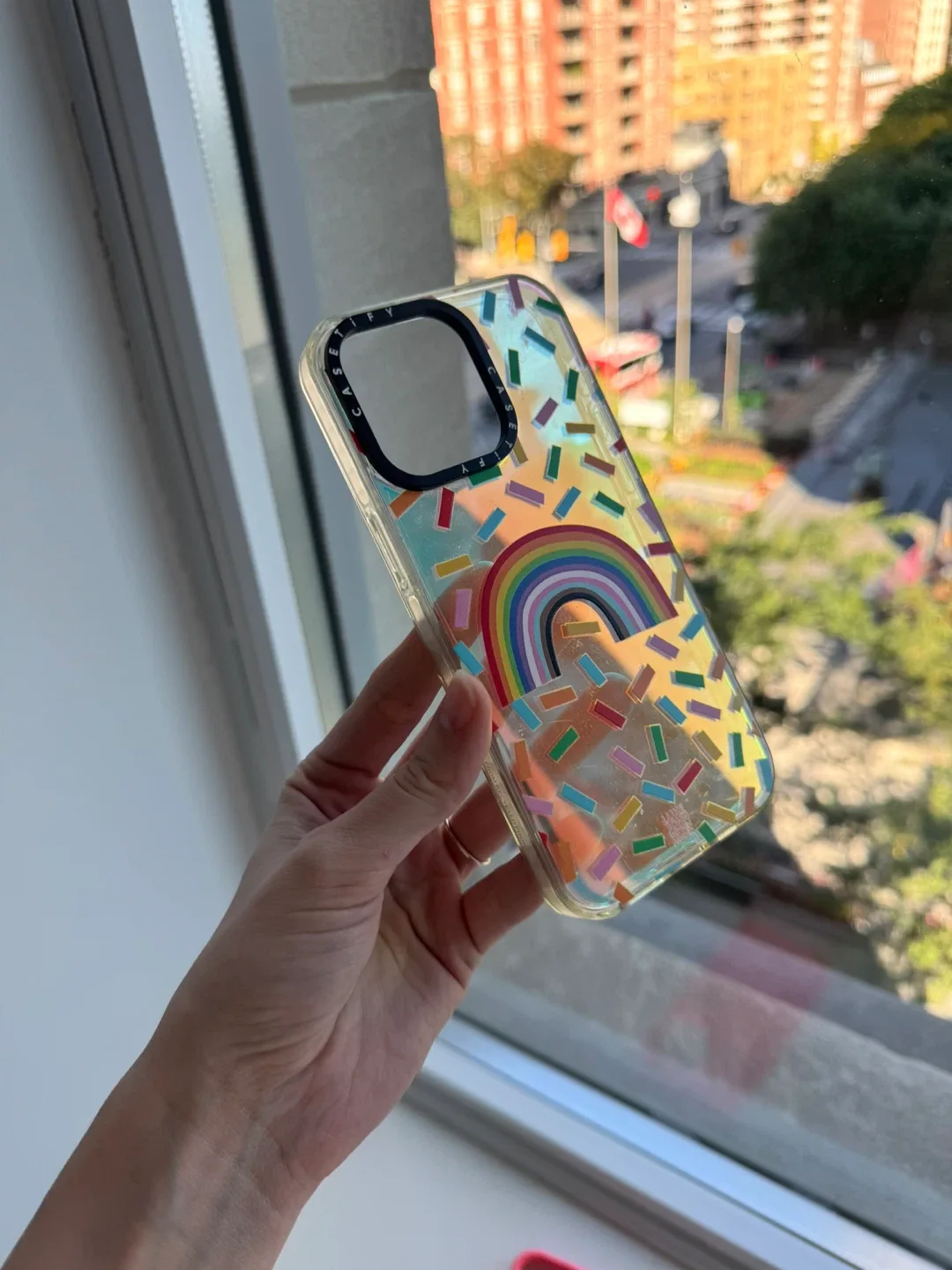 Casetify iPhone Case - Rainbow Confetti & Pink image indicator(2)