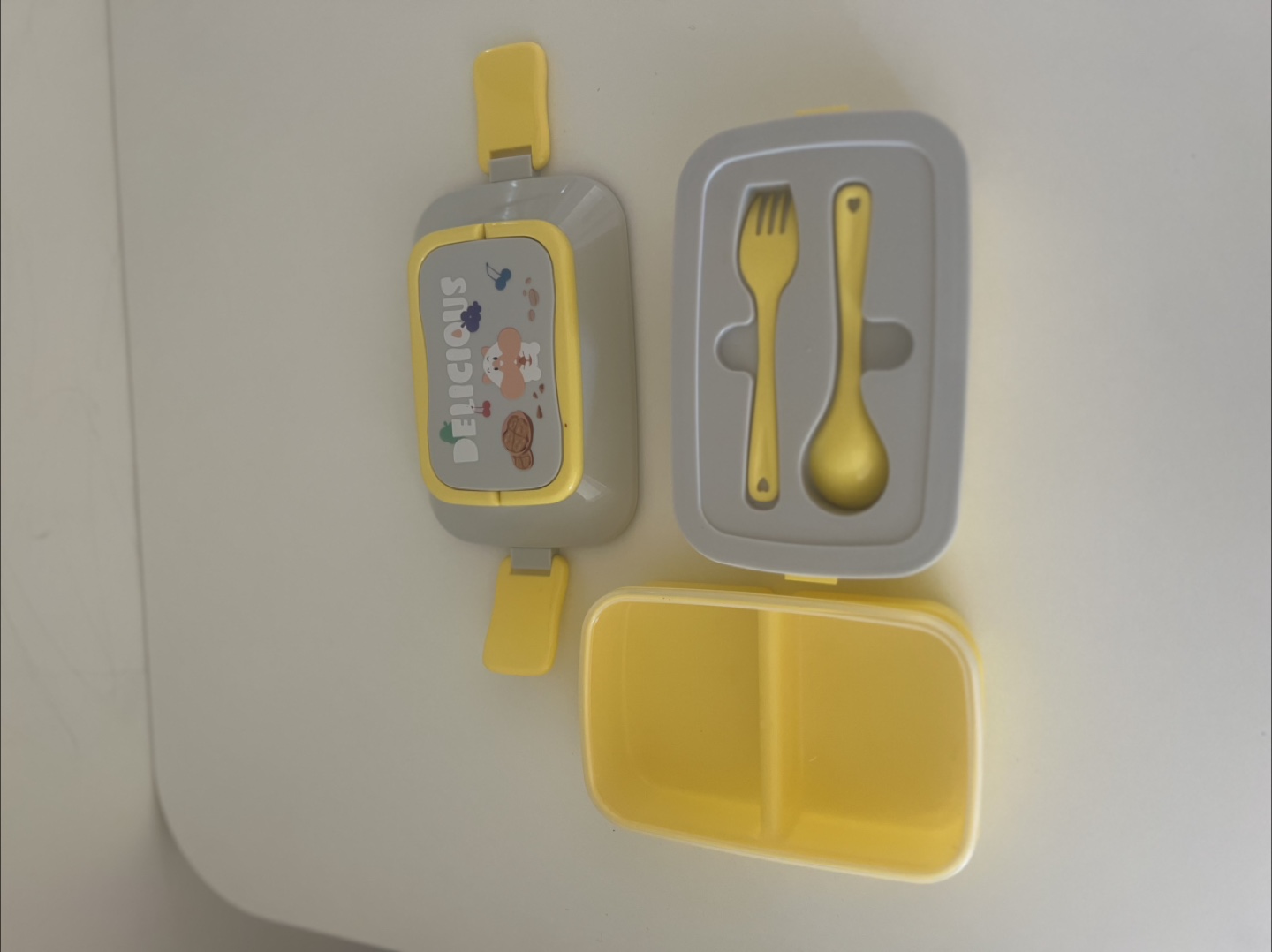 Cute Yellow Kids Lunch Box - photo 3