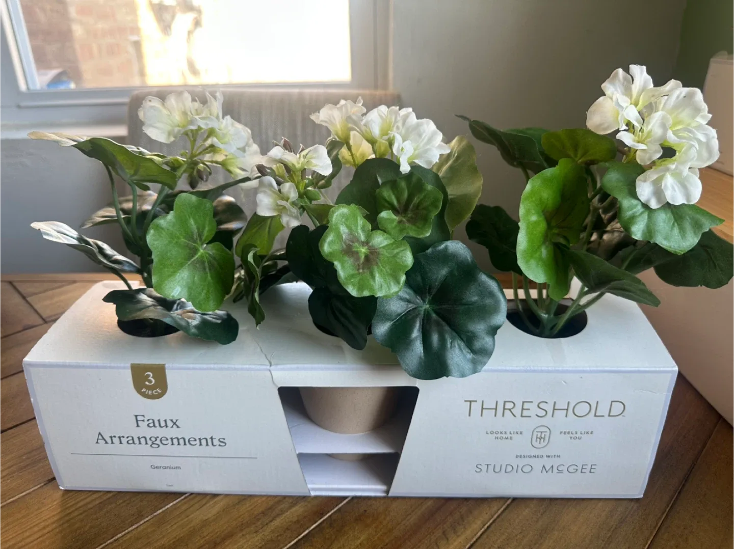 Threshold Studio McGee Faux Geranium Arrangements - NEW thumbnail