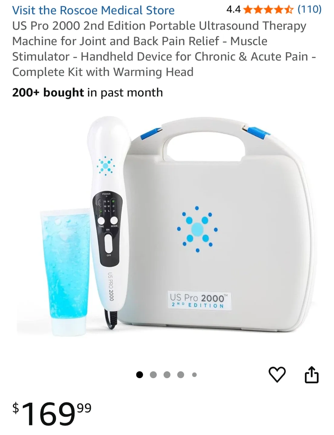 open box, US Pro 2000 2nd ed Portable Ultrasound Therapy Machine thumbnail