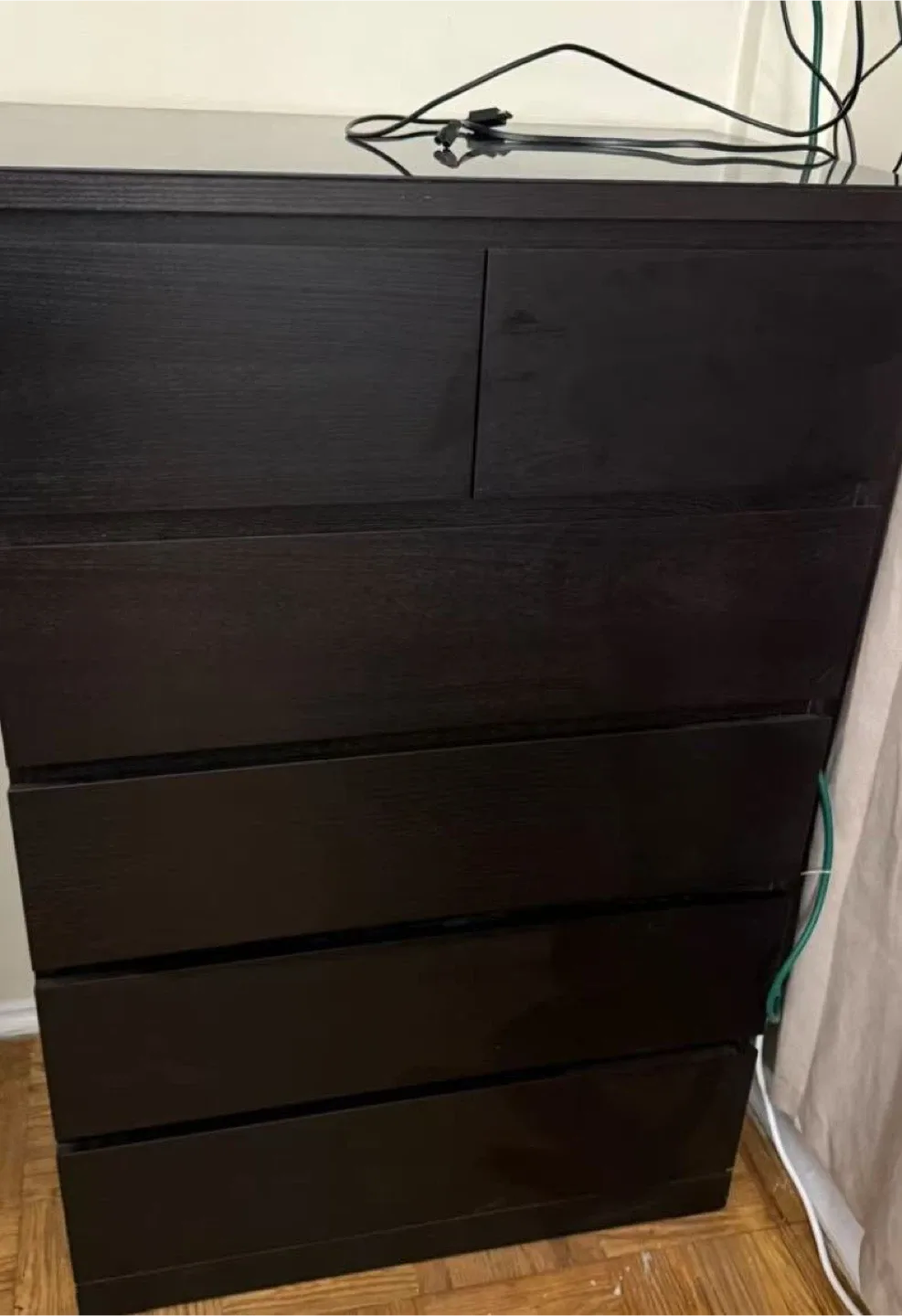 IKEA STORLINTA 6-Drawer Chest, Dark Brown image indicator(2)