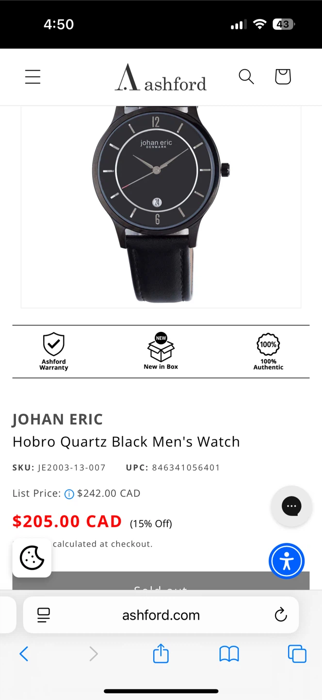 Johan Eric Denmark Men's Watch - photo 3