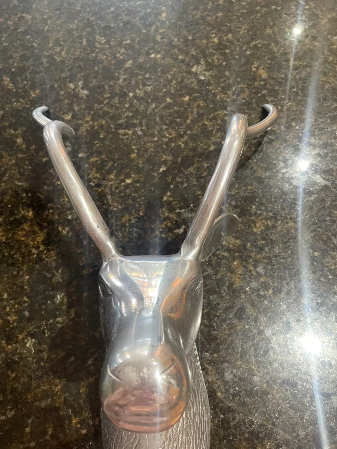 Silver Metal Deer Head Wall Mount image indicator(6)