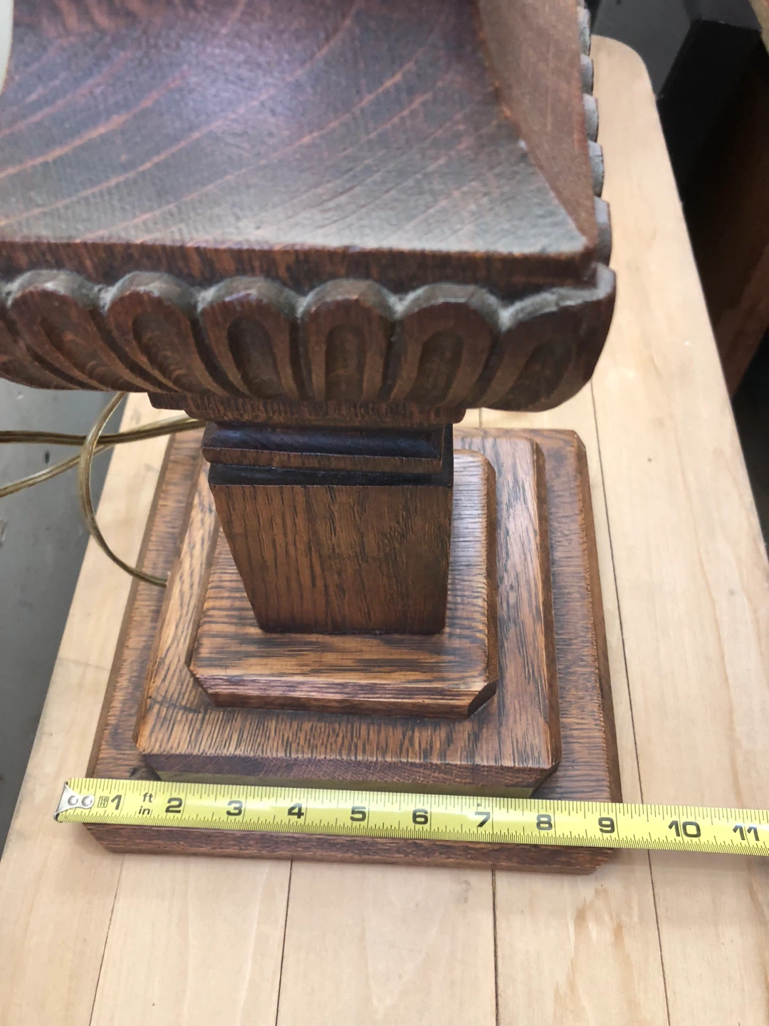 Pair of Wooden Table Lamps - photo 4